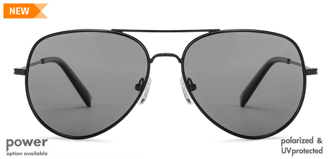 Black Aviator Full Rim Unisex Eyeglasses by John Jacobs Screen Glasses-145349