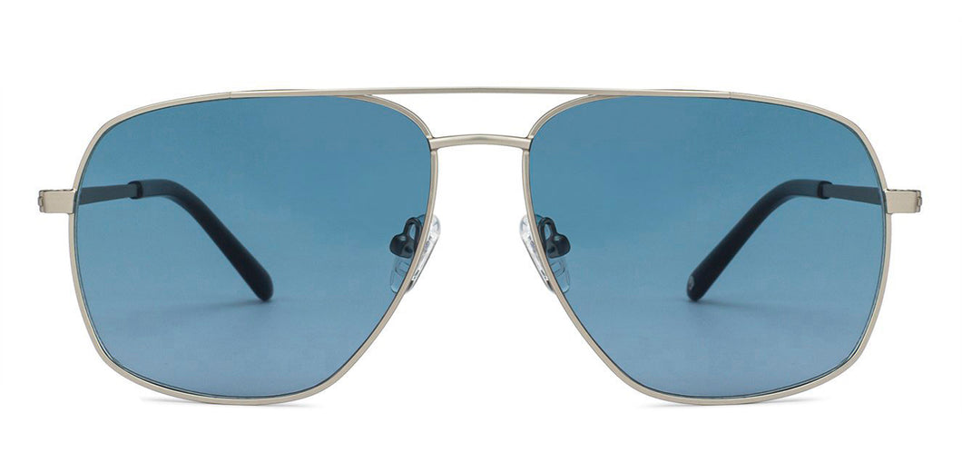Grey Aviator Full Rim Unisex Eyeglasses by John Jacobs Screen Glasses-145354