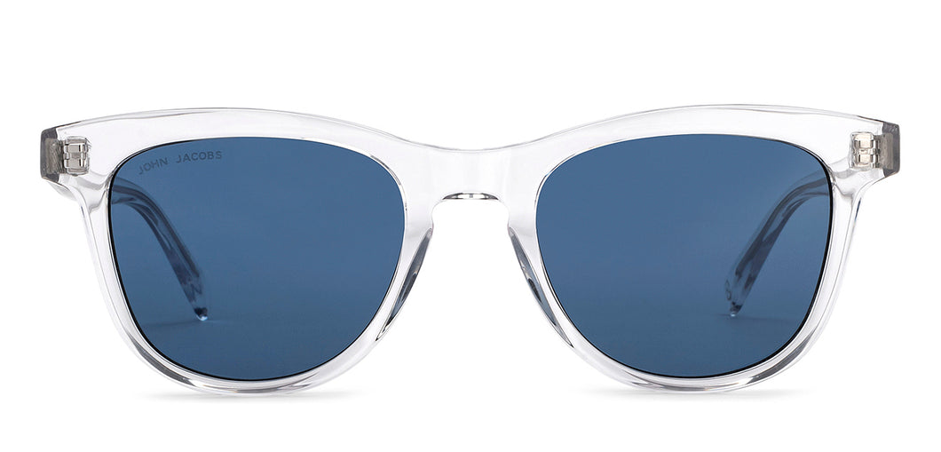 Transparent Wayfarer Full Rim Unisex Sunglasses by John Jacobs-215579