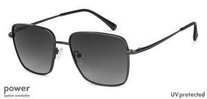 Grey Square Full Rim Unisex Eyeglasses by John Jacobs Screen Glasses-145383