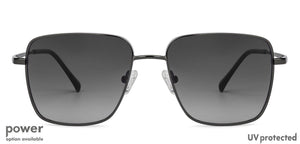 Grey Square Full Rim Unisex Eyeglasses by John Jacobs Screen Glasses-145383
