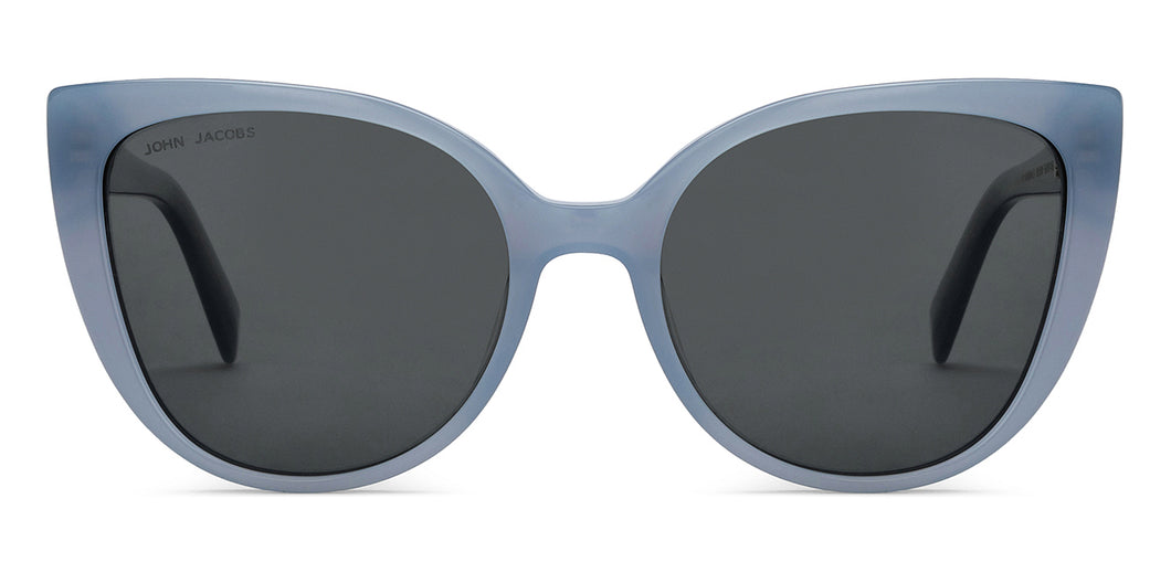 Grey Cat Eye Full Rim Women Sunglasses by John Jacobs-208301
