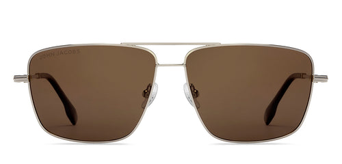 Silver Aviator Full Rim Unisex Sunglasses by John Jacobs-211708