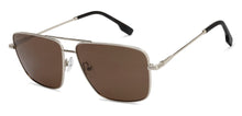 Load image into Gallery viewer, Silver Aviator Full Rim Unisex Sunglasses by John Jacobs-211708