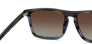 Grey Rectangle Full Rim Unisex Sunglasses by John Jacobs-208311