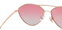 Load image into Gallery viewer, Gold Cat Eye Full Rim Women Sunglasses by John Jacobs-208087
