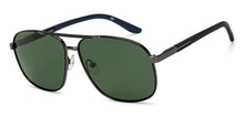 Load image into Gallery viewer, Gunmetal Rectangle Full Rim Unisex Sunglasses by John Jacobs-209961