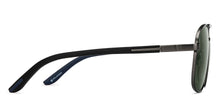 Load image into Gallery viewer, Gunmetal Rectangle Full Rim Unisex Sunglasses by John Jacobs-209961