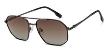 Load image into Gallery viewer, Gunmetal Rectangle Full Rim Unisex Sunglasses by John Jacobs-209962