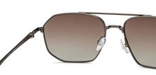 Load image into Gallery viewer, Gunmetal Rectangle Full Rim Unisex Sunglasses by John Jacobs-209962