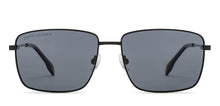 Load image into Gallery viewer, Black Rectangle Full Rim Unisex Sunglasses by John Jacobs-209963