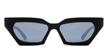 Load image into Gallery viewer, Black Cat Eye Full Rim Unisex Sunglasses by John Jacobs Online-212556