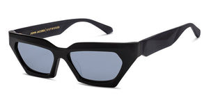 Black Cat Eye Full Rim Unisex Sunglasses by John Jacobs Online-212556
