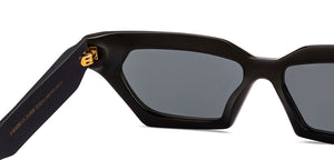 Black Cat Eye Full Rim Unisex Sunglasses by John Jacobs Online-212556