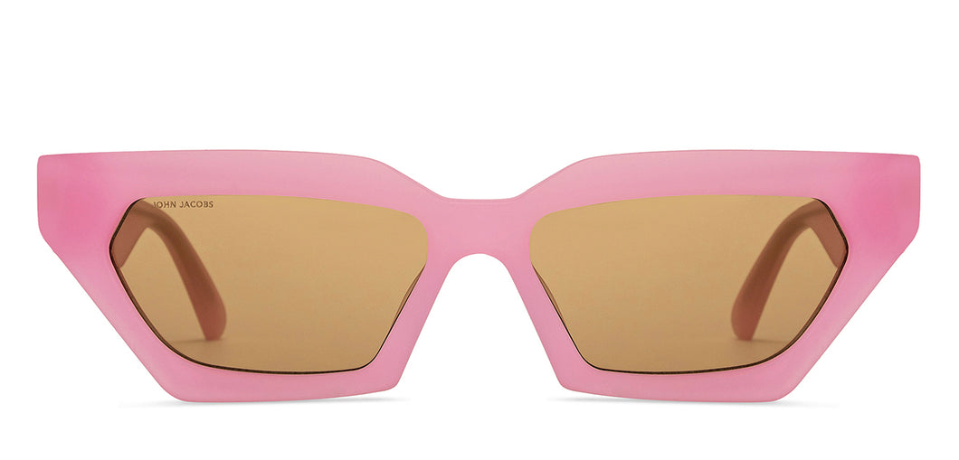 Pink Cat Eye Full Rim Unisex Sunglasses by John Jacobs-212560