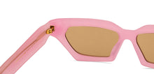 Load image into Gallery viewer, Pink Cat Eye Full Rim Unisex Sunglasses by John Jacobs-212560