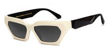 Load image into Gallery viewer, Creamy White Rectangle Full Rim Unisex Sunglasses by John Jacobs-213041