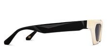 Load image into Gallery viewer, Creamy White Rectangle Full Rim Unisex Sunglasses by John Jacobs-213041