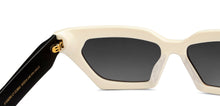 Load image into Gallery viewer, Creamy White Rectangle Full Rim Unisex Sunglasses by John Jacobs-213041