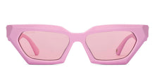 Load image into Gallery viewer, Pink Cat Eye Full Rim Unisex Sunglasses by John Jacobs-213042