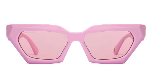 Pink Cat Eye Full Rim Unisex Sunglasses by John Jacobs-213042