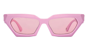 Pink Cat Eye Full Rim Unisex Sunglasses by John Jacobs-213042