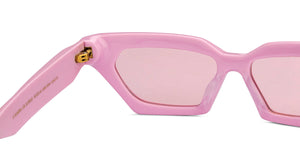 Pink Cat Eye Full Rim Unisex Sunglasses by John Jacobs-213042