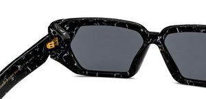 Tortoise Rectangle Full Rim Unisex Sunglasses by John Jacobs-213045