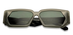 Grey Rectangle Full Rim Unisex Sunglasses by John Jacobs-213046