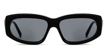Load image into Gallery viewer, Black Rectangle Full Rim Unisex Sunglasses by John Jacobs-212827