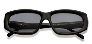 Black Rectangle Full Rim Unisex Sunglasses by John Jacobs-212827