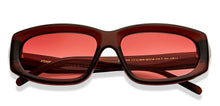 Load image into Gallery viewer, Brown Rectangle Full Rim Unisex Sunglasses by John Jacobs-212829