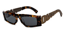 Load image into Gallery viewer, Tortoise Rectangle Full Rim Unisex Sunglasses by John Jacobs-212830