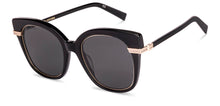 Load image into Gallery viewer, Black Cat Eye Full Rim Women Sunglasses by John Jacobs-224697