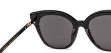 Load image into Gallery viewer, Black Cat Eye Full Rim Women Sunglasses by John Jacobs-224697