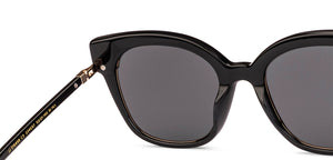 Black Cat Eye Full Rim Women Sunglasses by John Jacobs-224697