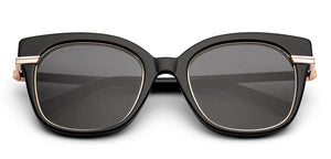 Black Cat Eye Full Rim Women Sunglasses by John Jacobs-224697