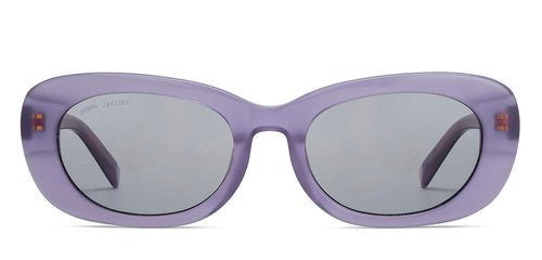 Purple Rectangle Full Rim Women Sunglasses by John Jacobs-213098