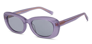 Purple Rectangle Full Rim Women Sunglasses by John Jacobs-213098