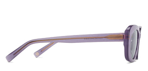 Purple Rectangle Full Rim Women Sunglasses by John Jacobs-213098