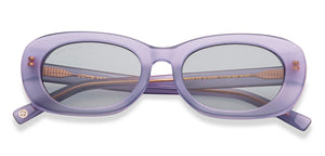 Purple Rectangle Full Rim Women Sunglasses by John Jacobs-213098