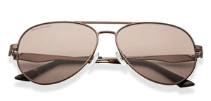 Brown Aviator Full Rim Unisex Sunglasses by John Jacobs-213141