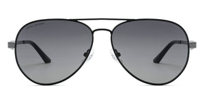 Black Aviator Full Rim Unisex Sunglasses by John Jacobs-213143