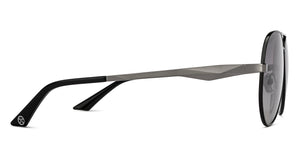 Black Aviator Full Rim Unisex Sunglasses by John Jacobs-213143