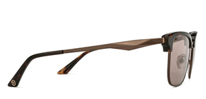 Tortoise Clubmaster Full Rim Unisex Sunglasses by John Jacobs-213145