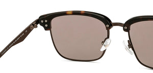 Tortoise Clubmaster Full Rim Unisex Sunglasses by John Jacobs-213145