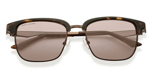 Tortoise Clubmaster Full Rim Unisex Sunglasses by John Jacobs-213145