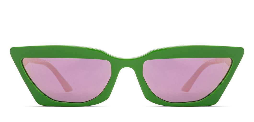 Green Cat Eye Full Rim Unisex Sunglasses by John Jacobs-213150