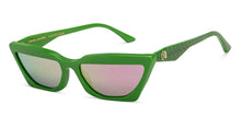 Load image into Gallery viewer, Green Cat Eye Full Rim Unisex Sunglasses by John Jacobs-213150