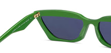 Load image into Gallery viewer, Green Cat Eye Full Rim Unisex Sunglasses by John Jacobs-213150